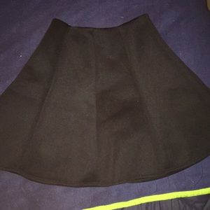 Black High Waisted Foam Skirt
